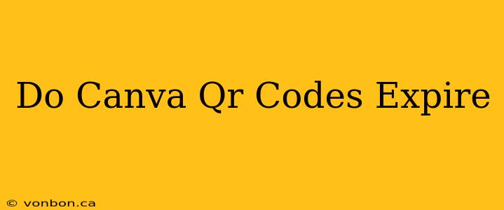 Do Canva Qr Codes Expire