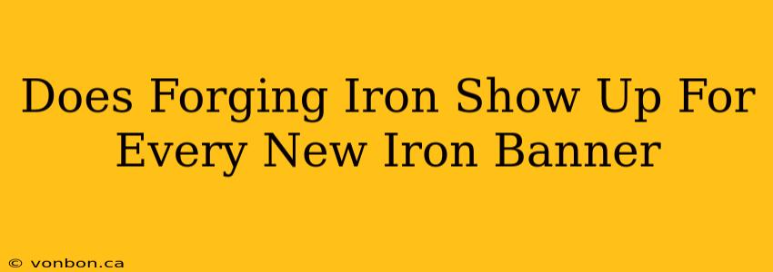 Does Forging Iron Show Up For Every New Iron Banner