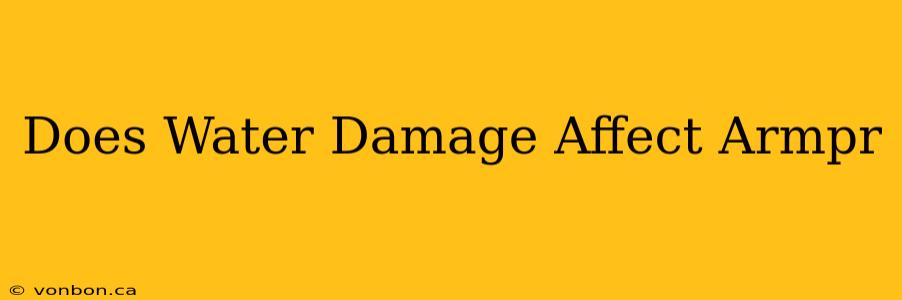 Does Water Damage Affect Armpr