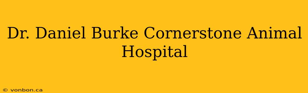 Dr. Daniel Burke Cornerstone Animal Hospital