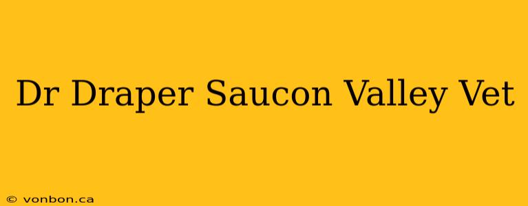 Dr Draper Saucon Valley Vet