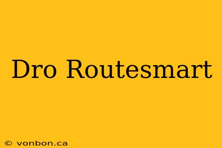 Dro Routesmart