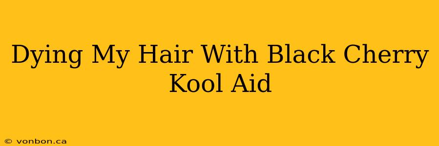 Dying My Hair With Black Cherry Kool Aid