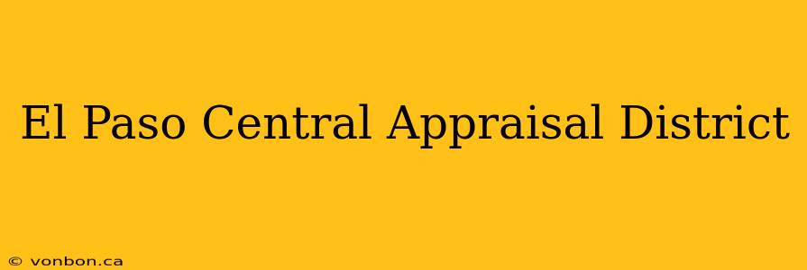 El Paso Central Appraisal District