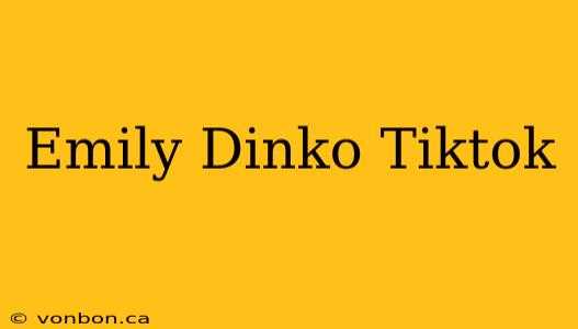 Emily Dinko Tiktok