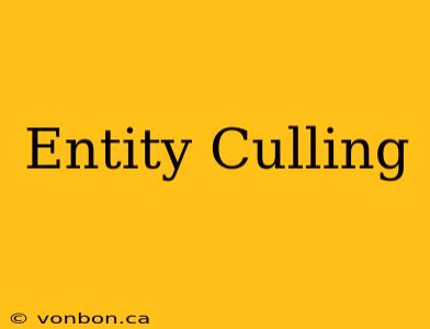 Entity Culling