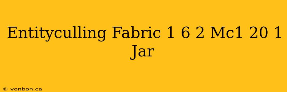 Entityculling Fabric 1 6 2 Mc1 20 1 Jar