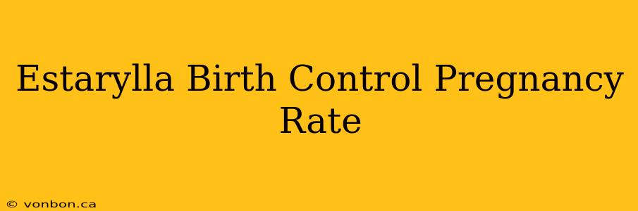 Estarylla Birth Control Pregnancy Rate