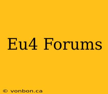 Eu4 Forums