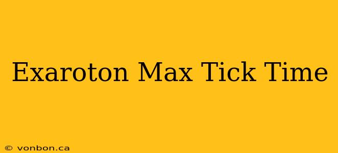 Exaroton Max Tick Time