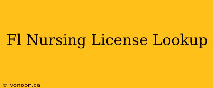 Fl Nursing License Lookup