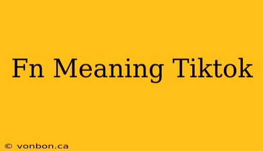 Fn Meaning Tiktok