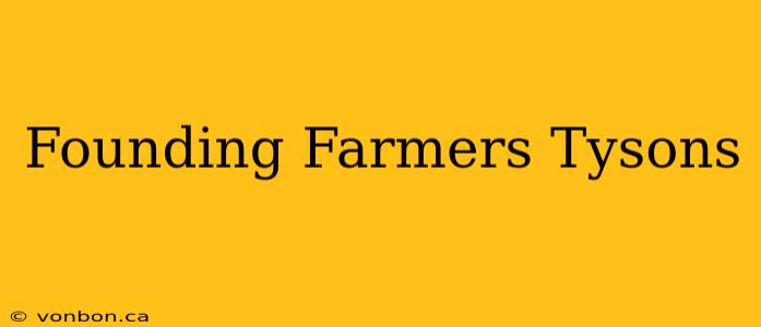 Founding Farmers Tysons