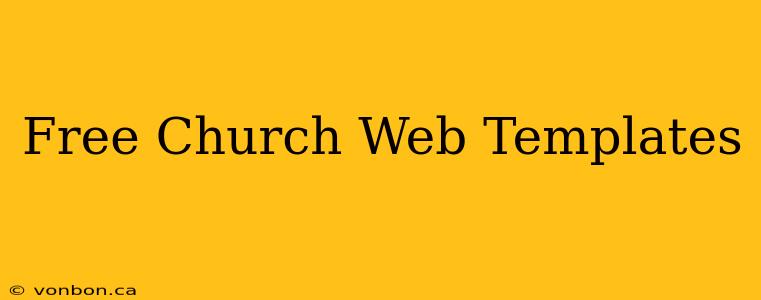 Free Church Web Templates