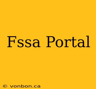 Fssa Portal