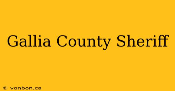 Gallia County Sheriff