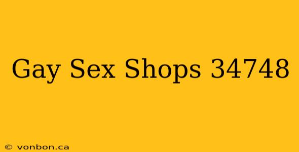 Gay Sex Shops 34748