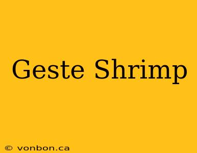 Geste Shrimp