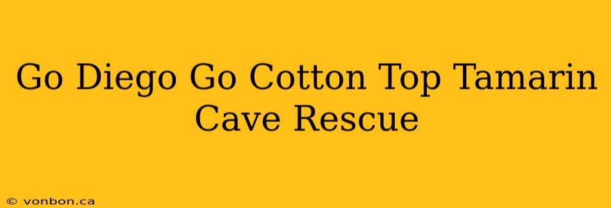 Go Diego Go Cotton Top Tamarin Cave Rescue