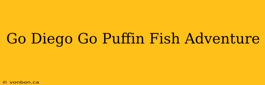 Go Diego Go Puffin Fish Adventure