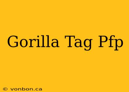 Gorilla Tag Pfp