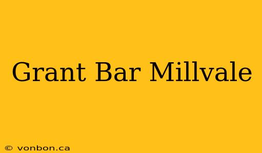 Grant Bar Millvale