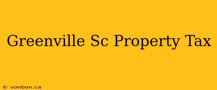 Greenville Sc Property Tax