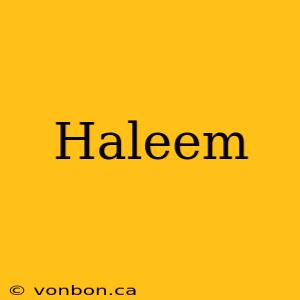 Haleem