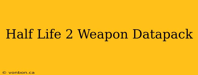 Half Life 2 Weapon Datapack