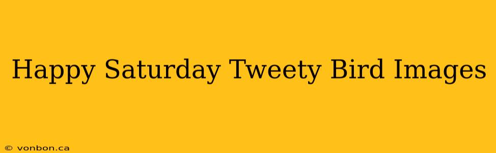 Happy Saturday Tweety Bird Images