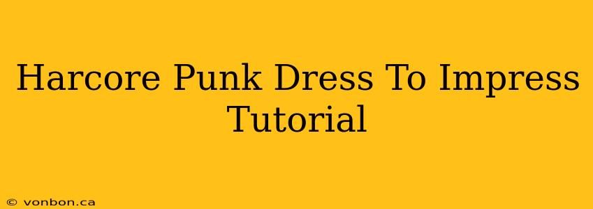 Harcore Punk Dress To Impress Tutorial