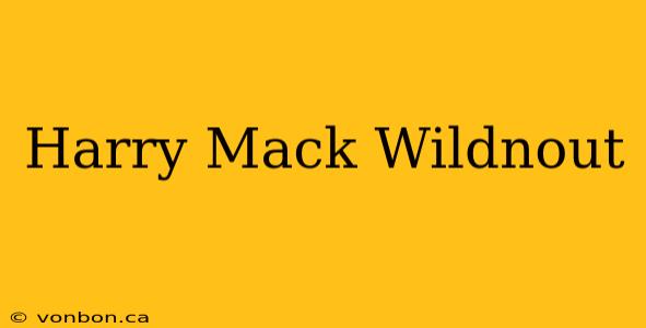 Harry Mack Wildnout