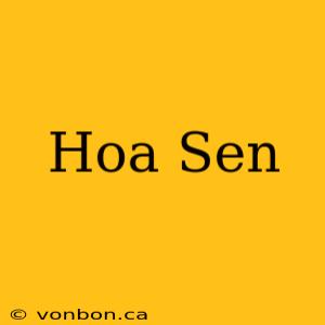 Hoa Sen