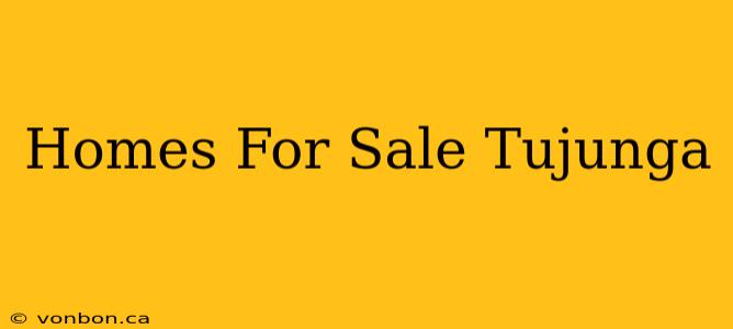 Homes For Sale Tujunga