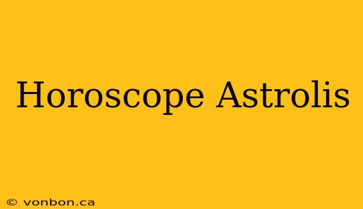 Horoscope Astrolis