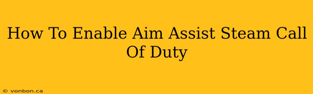 How To Enable Aim Assist Steam Call Of Duty