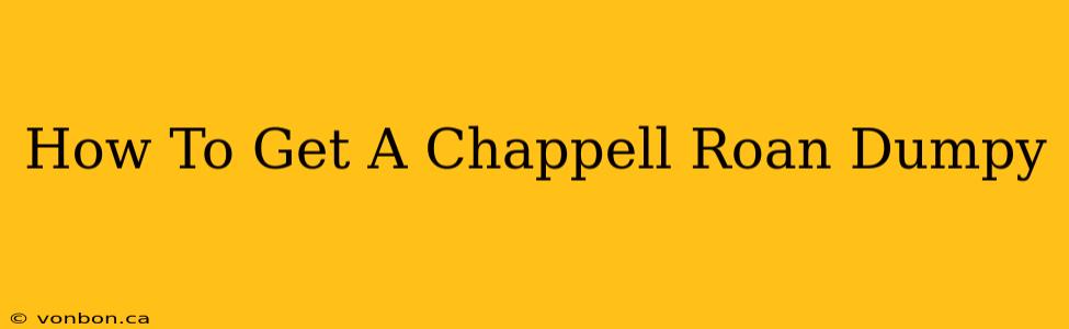 How To Get A Chappell Roan Dumpy