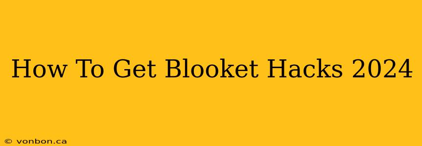 How To Get Blooket Hacks 2024