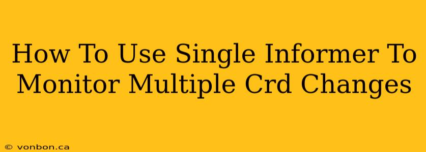 How To Use Single Informer To Monitor Multiple Crd Changes