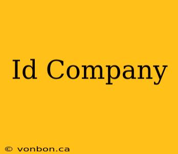 Id Company