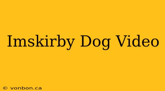 Imskirby Dog Video