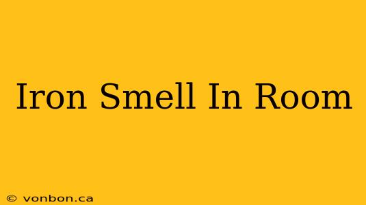 Iron Smell In Room