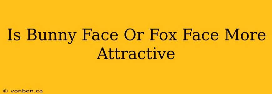 Is Bunny Face Or Fox Face More Attractive