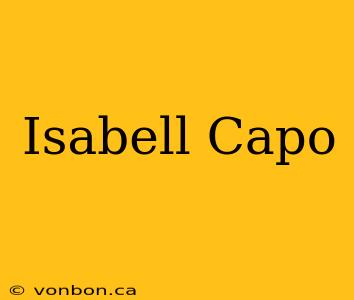 Isabell Capo