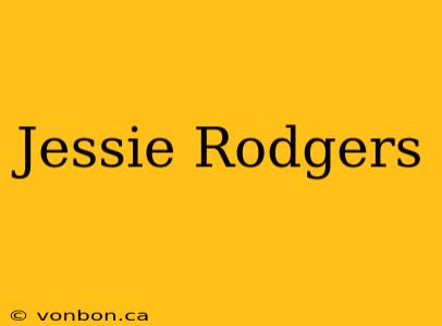 Jessie Rodgers