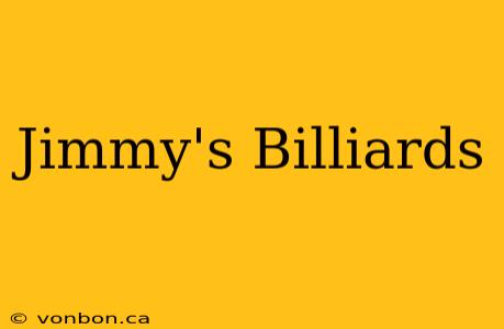 Jimmy's Billiards