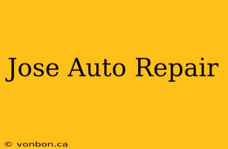 Jose Auto Repair