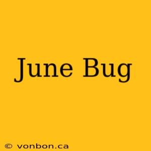 June Bug