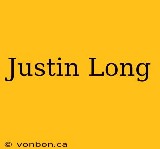 Justin Long