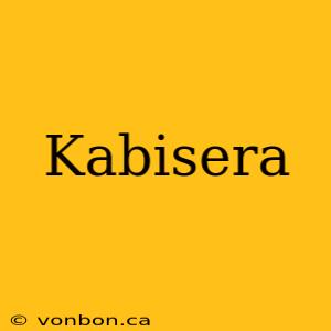 Kabisera